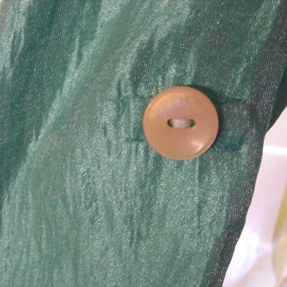 Ladies Size 1X Blue-green Coat Jacket Windbreaker by Unear - Picture 10 of 11